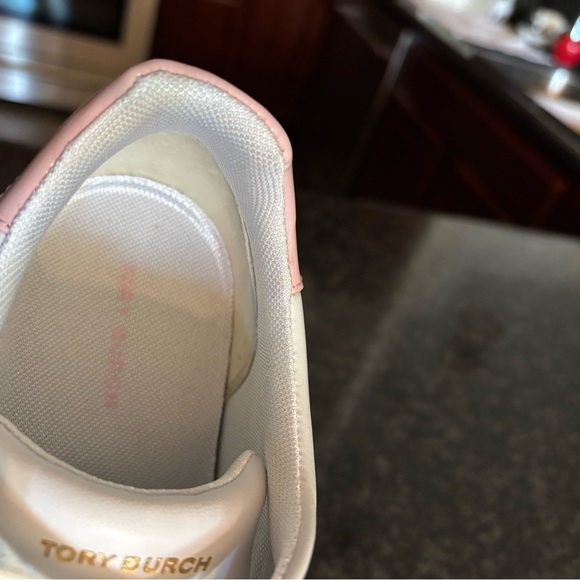 Tory Burch White and Pink Sneakers - Picture 6 of 13